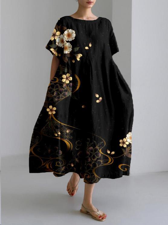 Abito Boho con Stampa Floreale