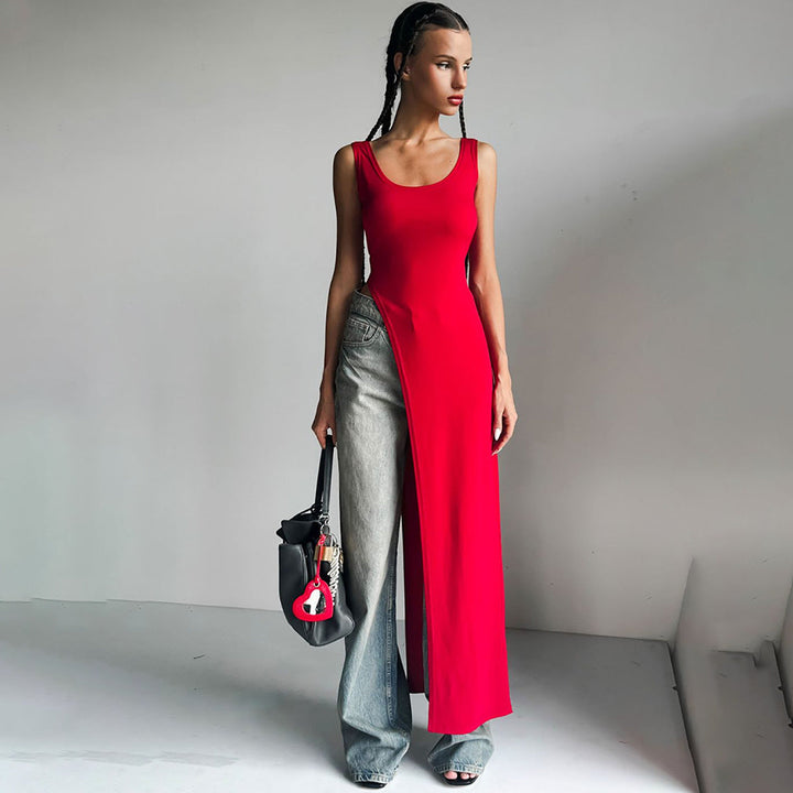 Asymmetrical Maxi Dress