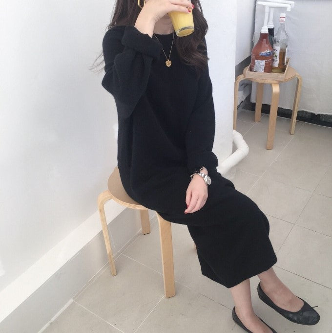 Long Sleeve Knit Maxi Dress
