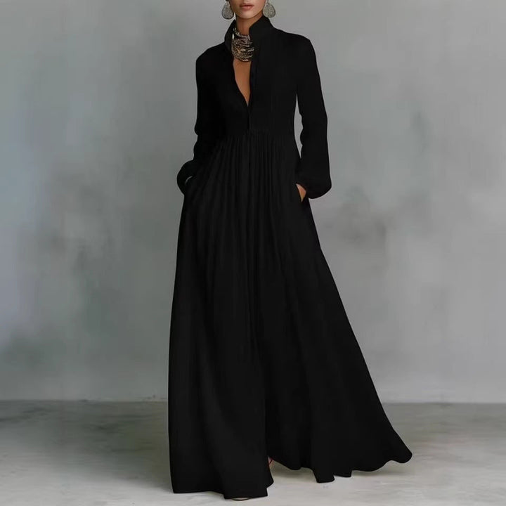 Avora Lyon | Vestido plisado de manga larga