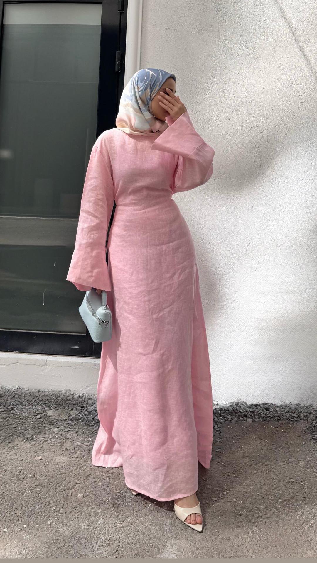 Long Sleeve Maxi Dress with Flared Sleeves
