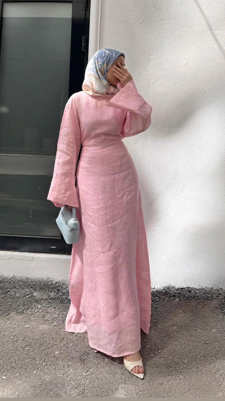 Long Sleeve Maxi Dress with Flared Sleeves