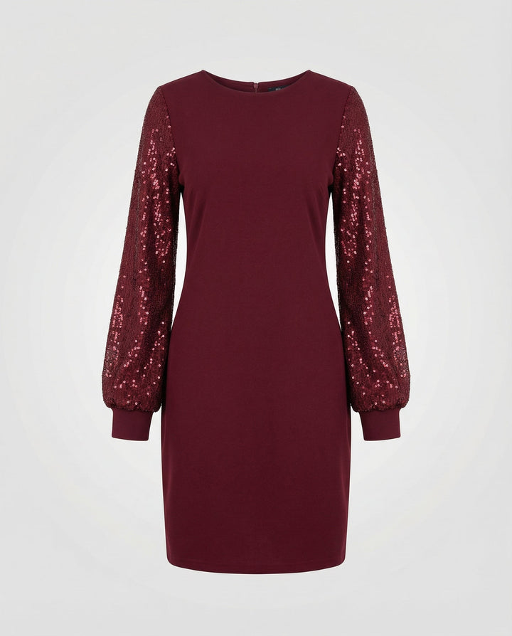 Sequin Sleeve Mini Dress