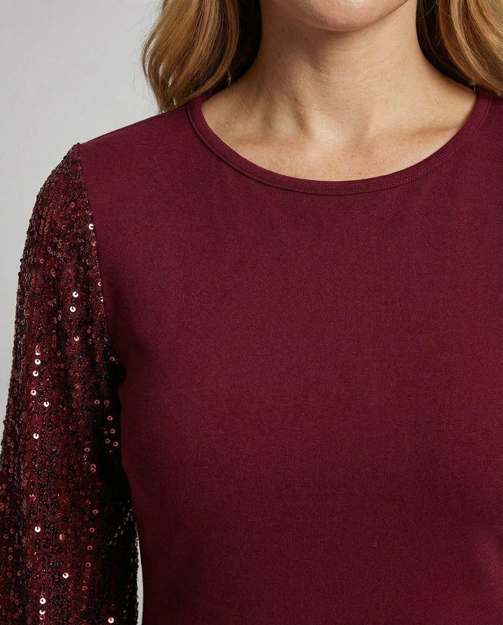 Sequin Sleeve Mini Dress