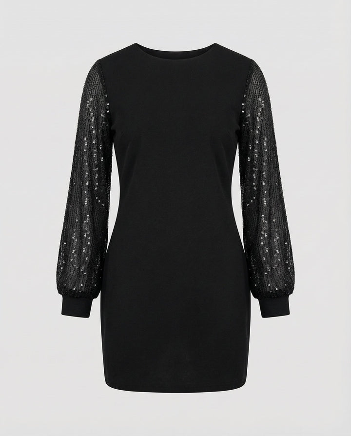 Sequin Sleeve Mini Dress