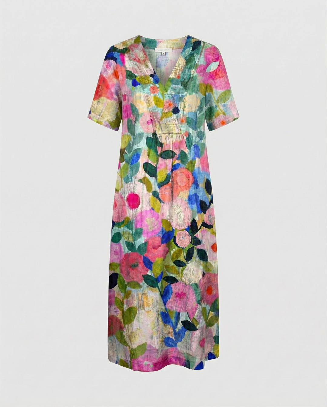 Floral V-Neck Midi Dress