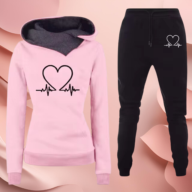 Rosa | Ensemble hoodie et jogging Cœur battant