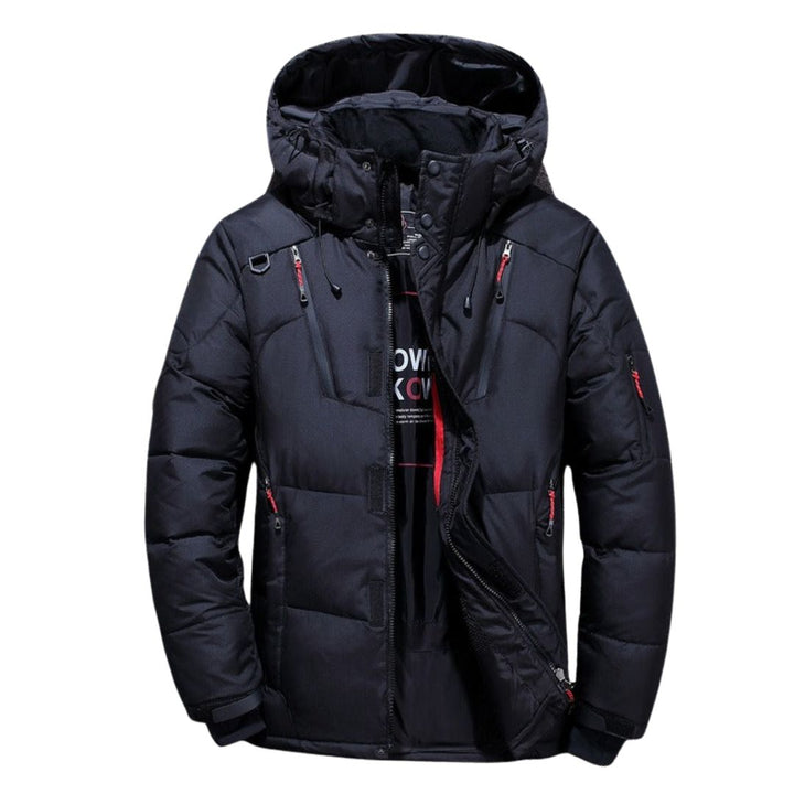 Parka à capuche pour homme, à fermetures éclair multiples