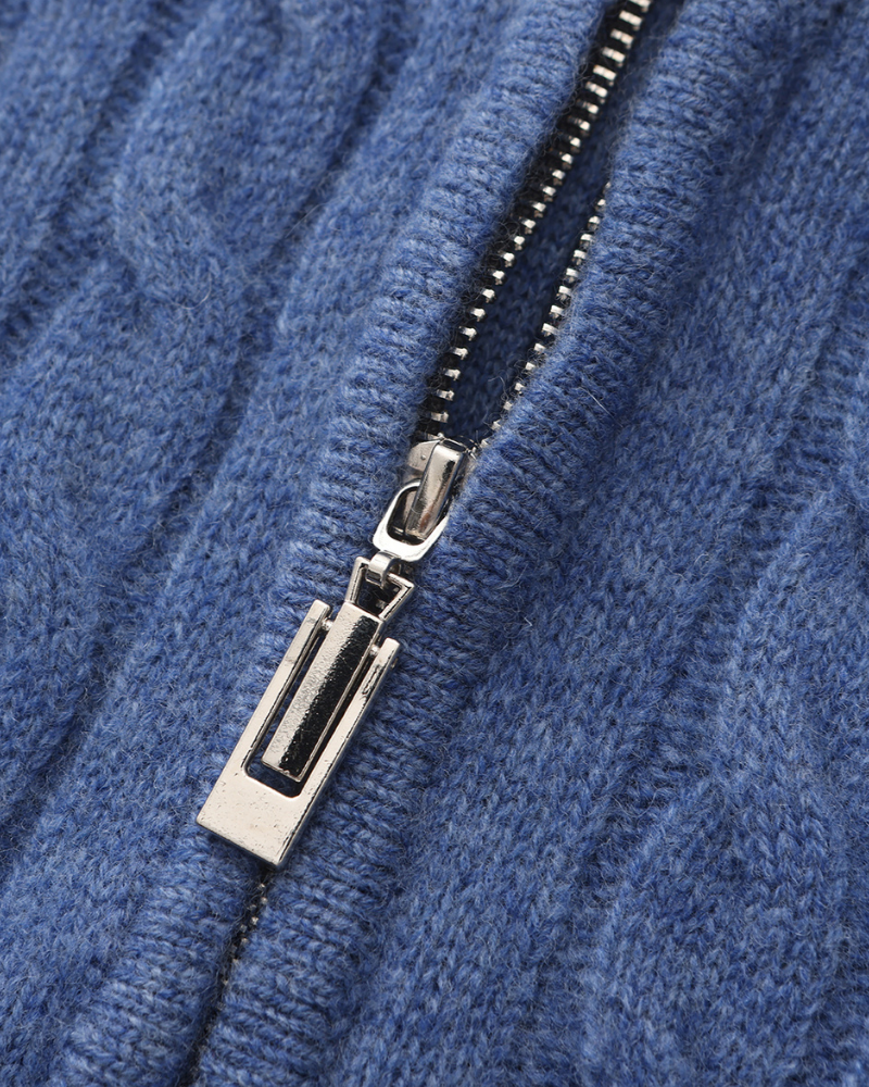 Cashmere Sweater with Half Zip | Comfort and Elegance