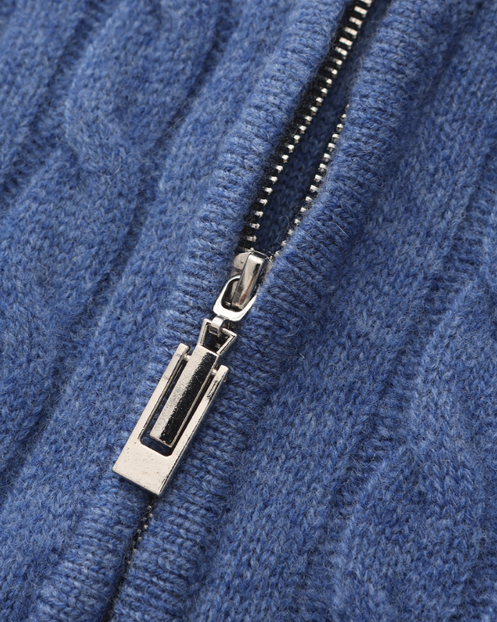 Cashmere Sweater with Half Zip | Comfort and Elegance