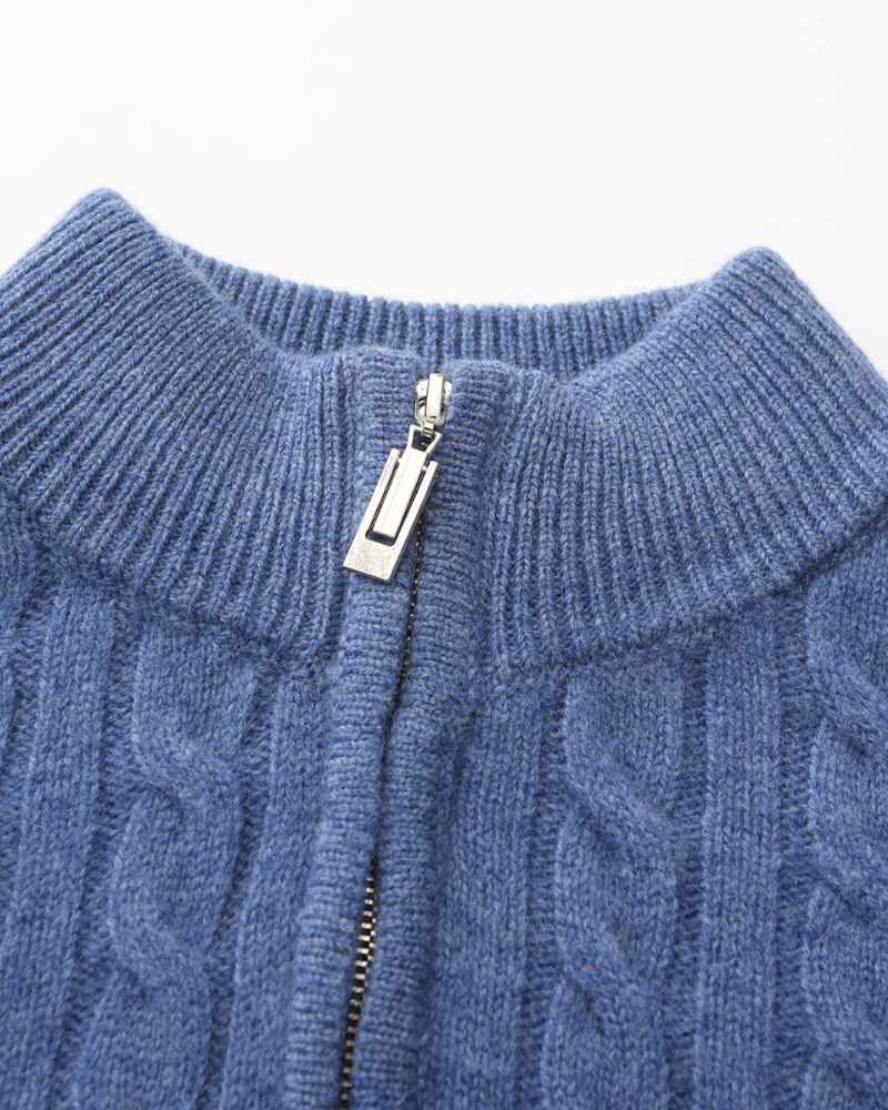 Cashmere Sweater with Half Zip | Comfort and Elegance