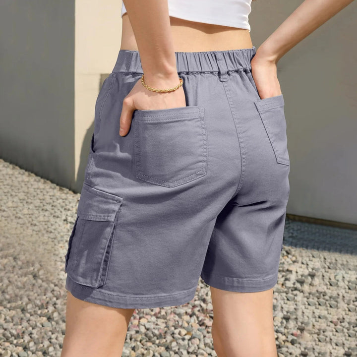 Pantaloncini Cargo Donna con Tasche Laterali