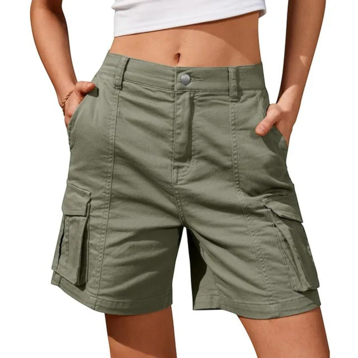 Pantaloncini Cargo Donna con Tasche Laterali