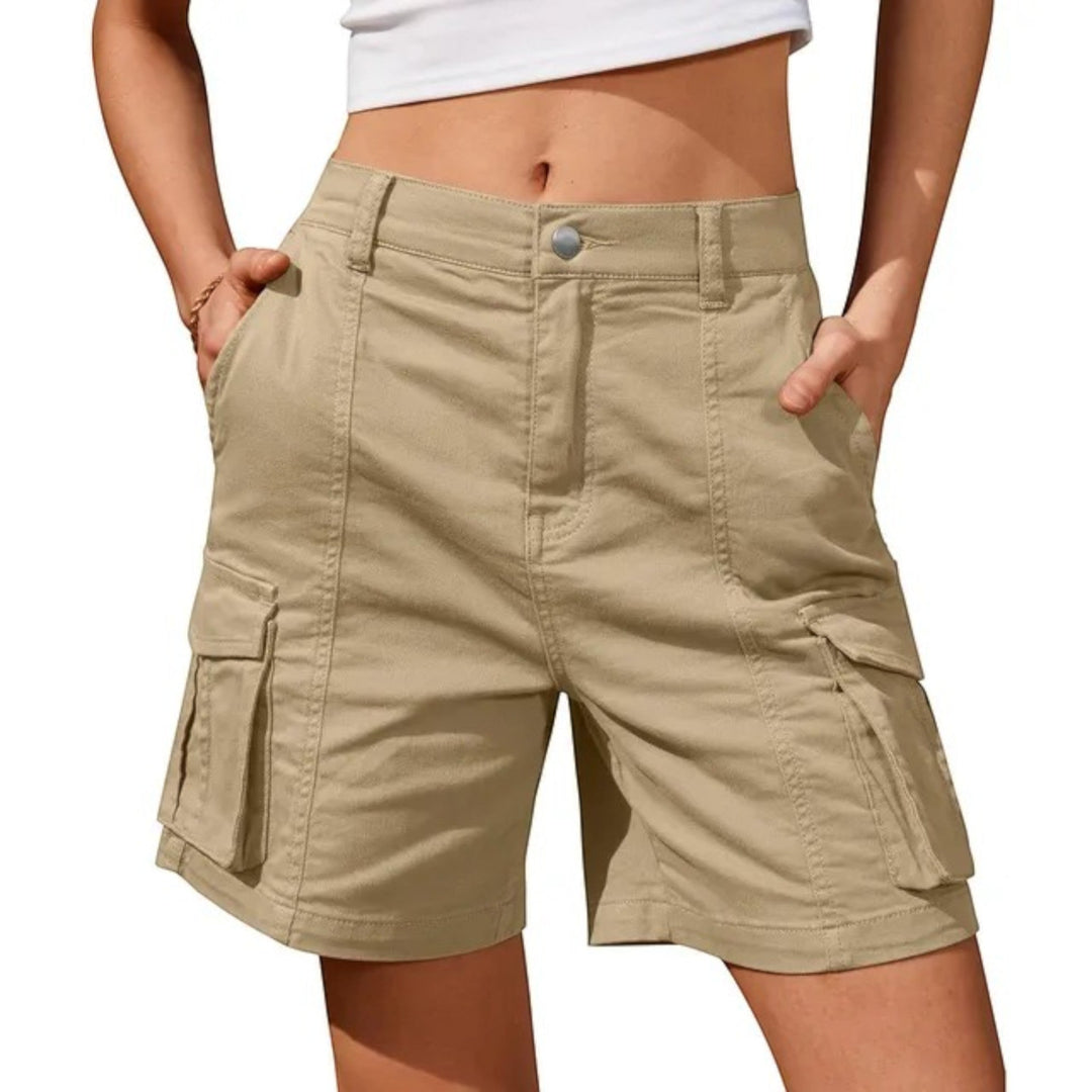Pantaloncini Cargo Donna con Tasche Laterali