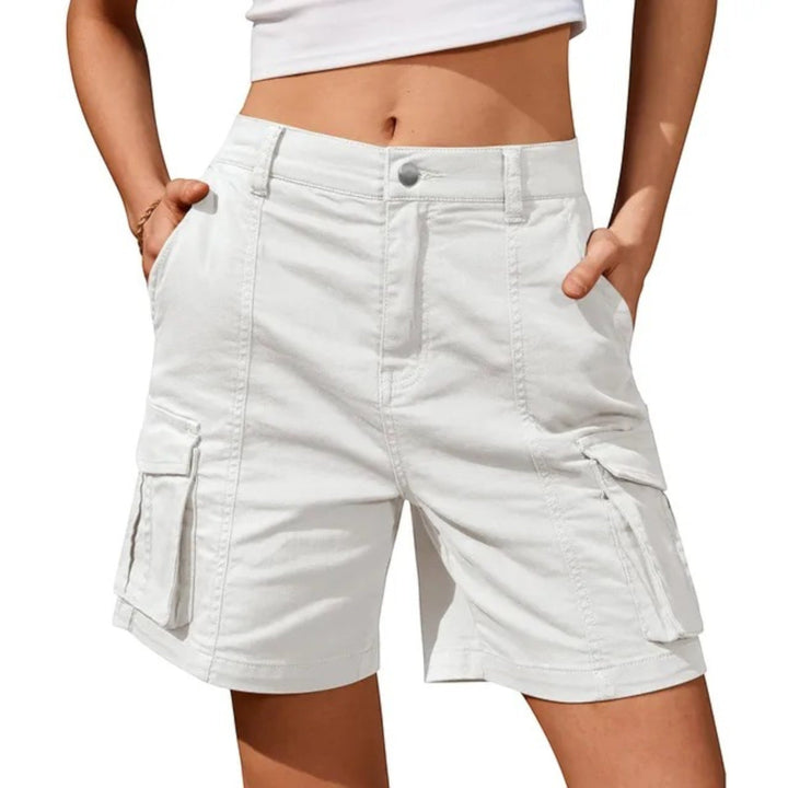 Pantaloncini Cargo Donna con Tasche Laterali