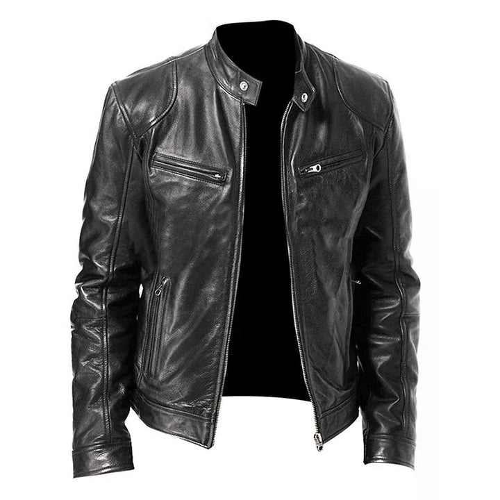 Bikerjacke mit Reißverschluss und mehreren Taschen | Ideal für den täglichen Gebrauch und einen lässigen Look