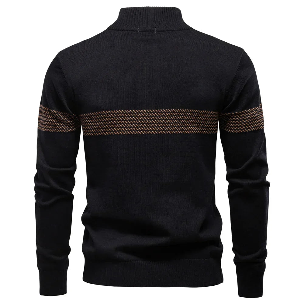 Jersey de punto con media cremallera | Comodidad y estilo moderno
