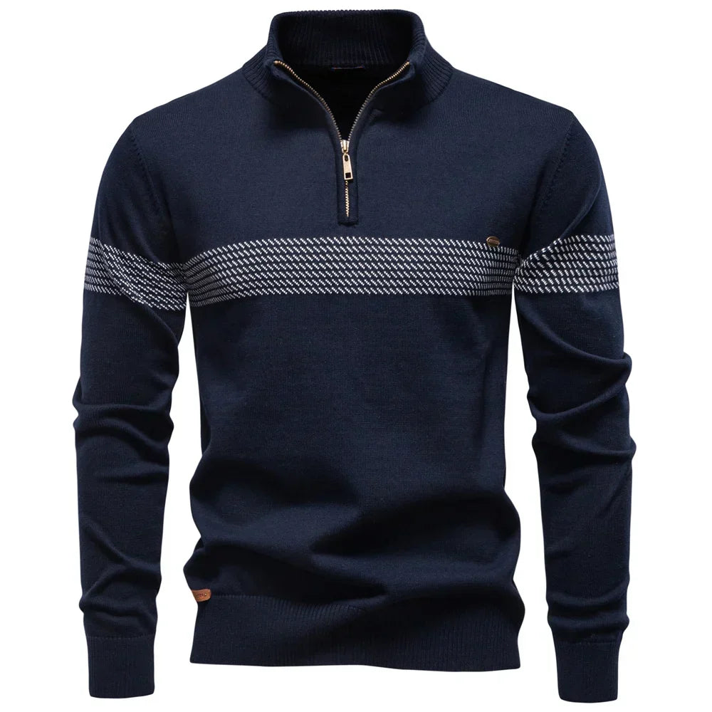 Jersey de punto con media cremallera | Comodidad y estilo moderno