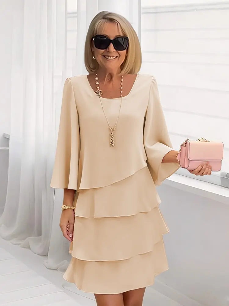 Catherine | Abito elegante con rouches