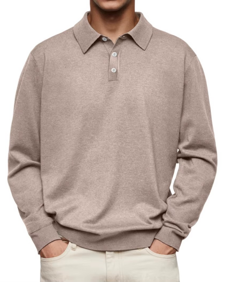 Vielseitiges Langarm-Polo | Moderne lässige Eleganz