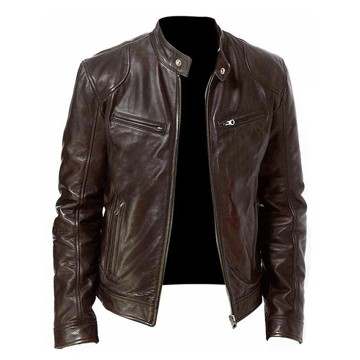 Bikerjacke mit Reißverschluss und mehreren Taschen | Ideal für den täglichen Gebrauch und einen lässigen Look