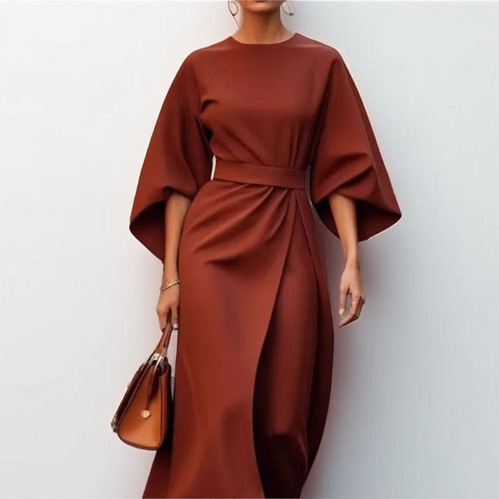 Katarzyna™ — Elegante abito lungo con maniche a kimono