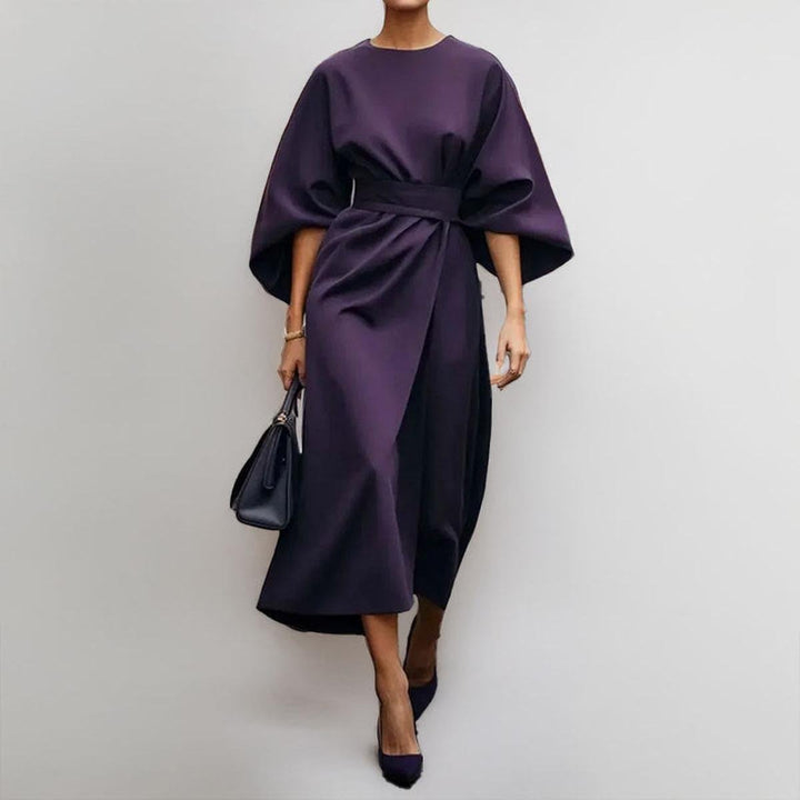 Katarzyna™ — Elegante abito lungo con maniche a kimono