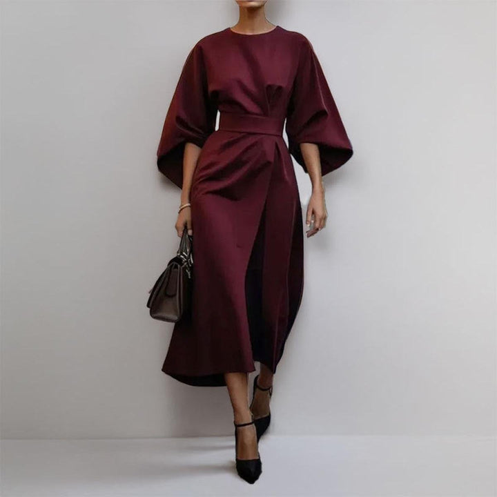Katarzyna™ — Elegante abito lungo con maniche a kimono