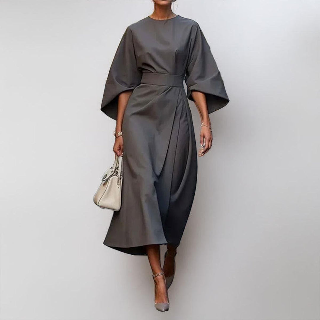 Katarzyna™ — Elegante abito lungo con maniche a kimono