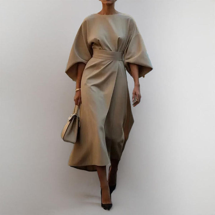 Katarzyna™ — Elegante abito lungo con maniche a kimono