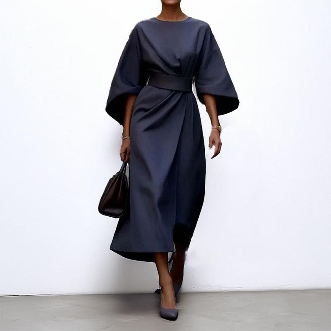 Katarzyna™ — Elegante abito lungo con maniche a kimono