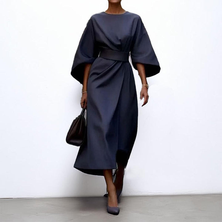 Katarzyna™ — Elegante abito lungo con maniche a kimono