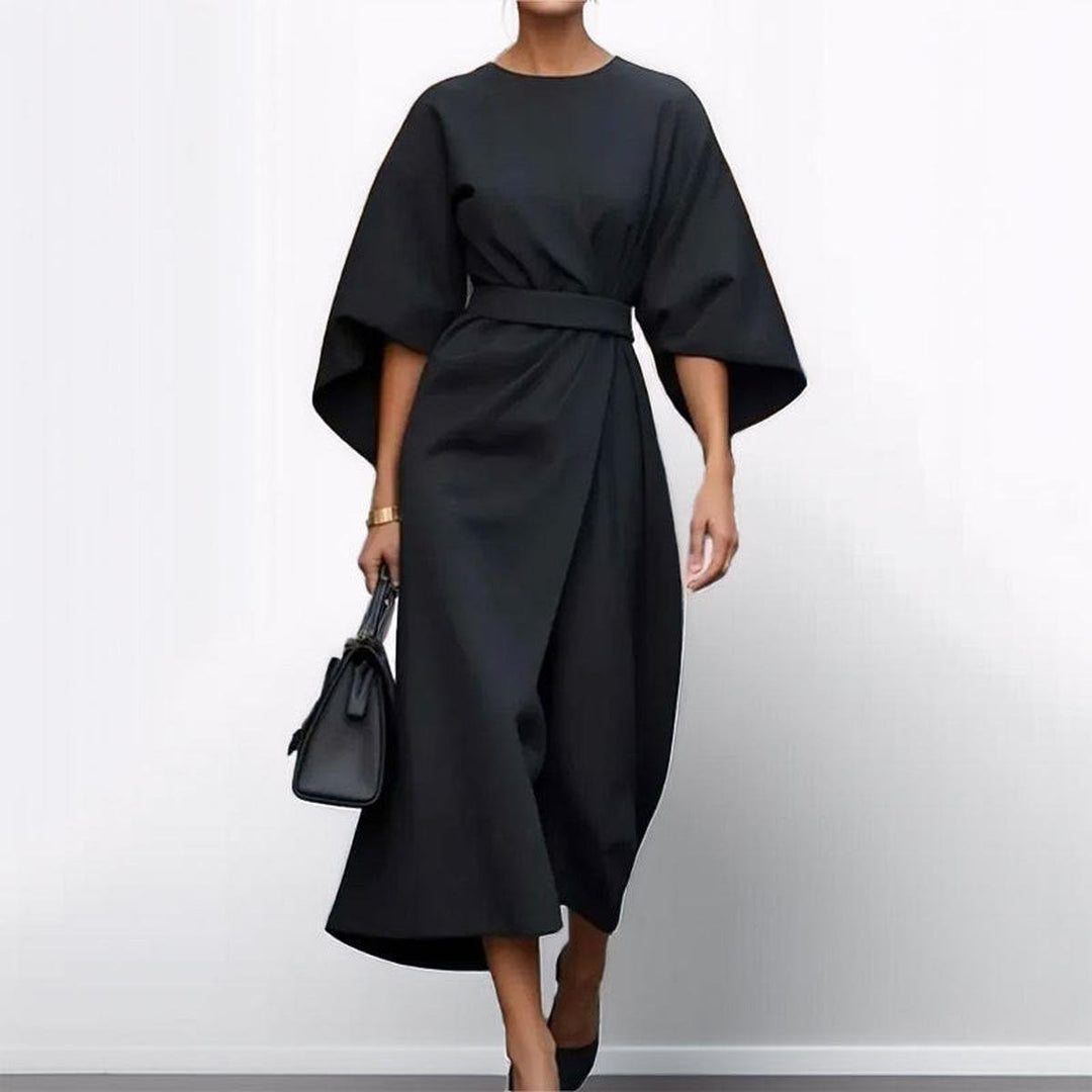 Katarzyna™ — Elegante abito lungo con maniche a kimono