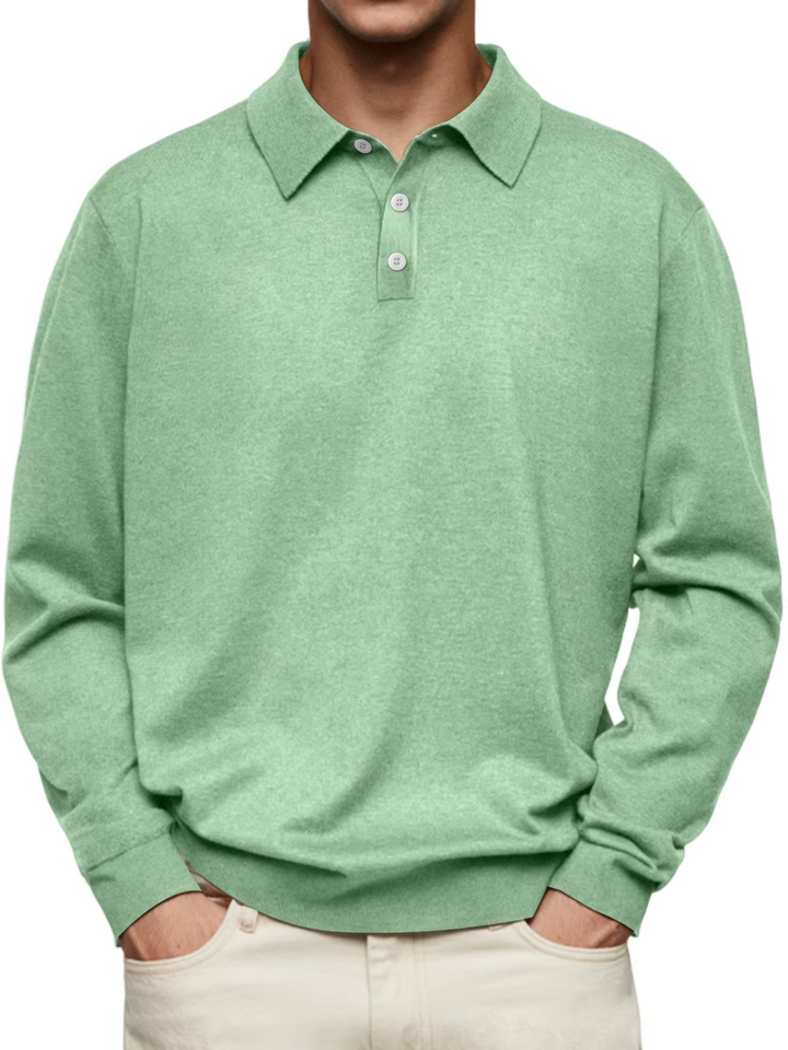 Vielseitiges Langarm-Polo | Moderne lässige Eleganz