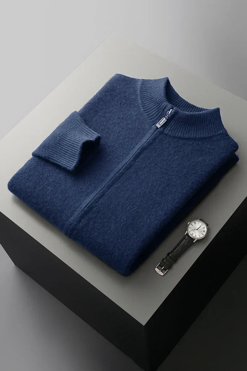 Premium-Kaschmirweste mit Reißverschluss | Zeitlose Eleganz