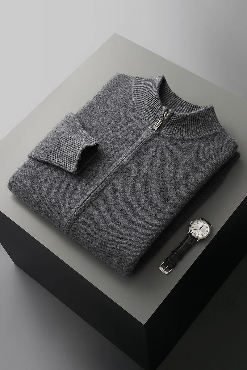 Premium-Kaschmirweste mit Reißverschluss | Zeitlose Eleganz