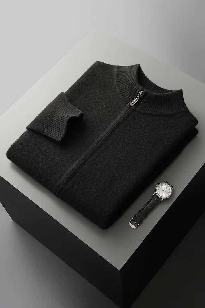 Premium-Kaschmirweste mit Reißverschluss | Zeitlose Eleganz