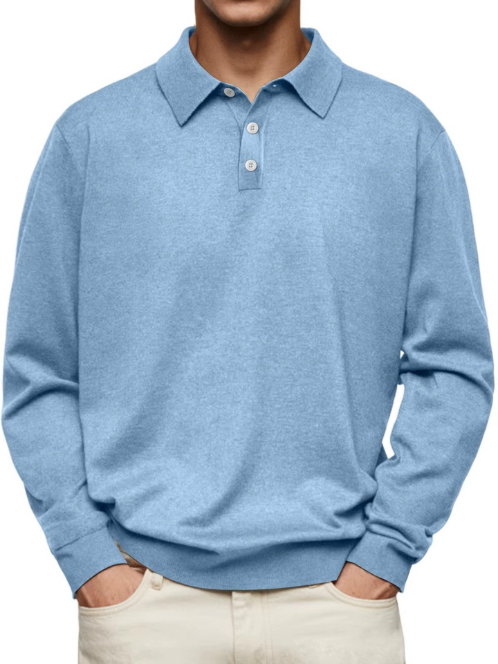 Vielseitiges Langarm-Polo | Moderne lässige Eleganz