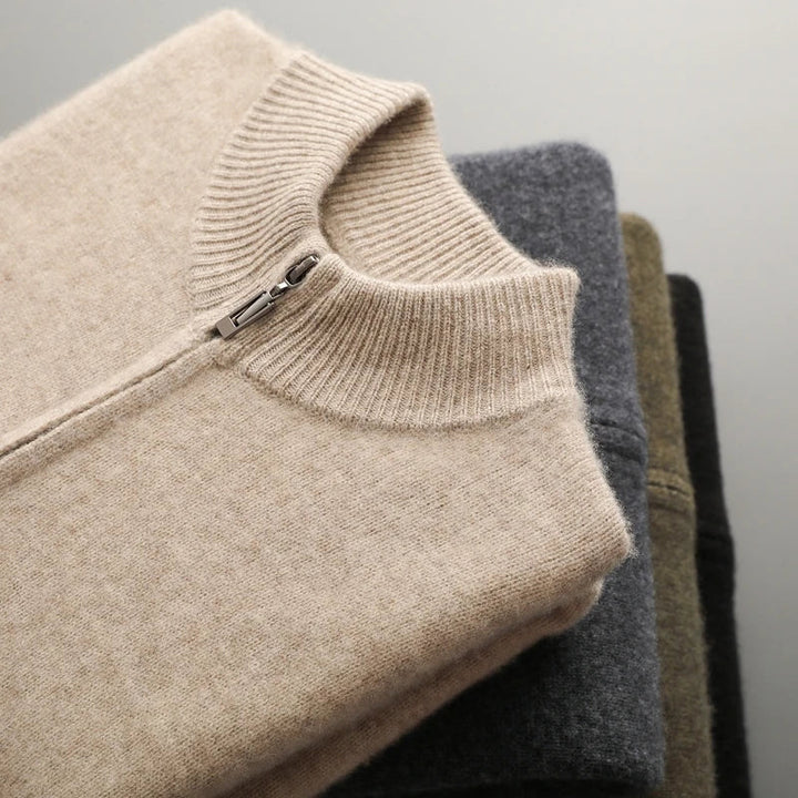 Premium-Kaschmirweste mit Reißverschluss | Zeitlose Eleganz