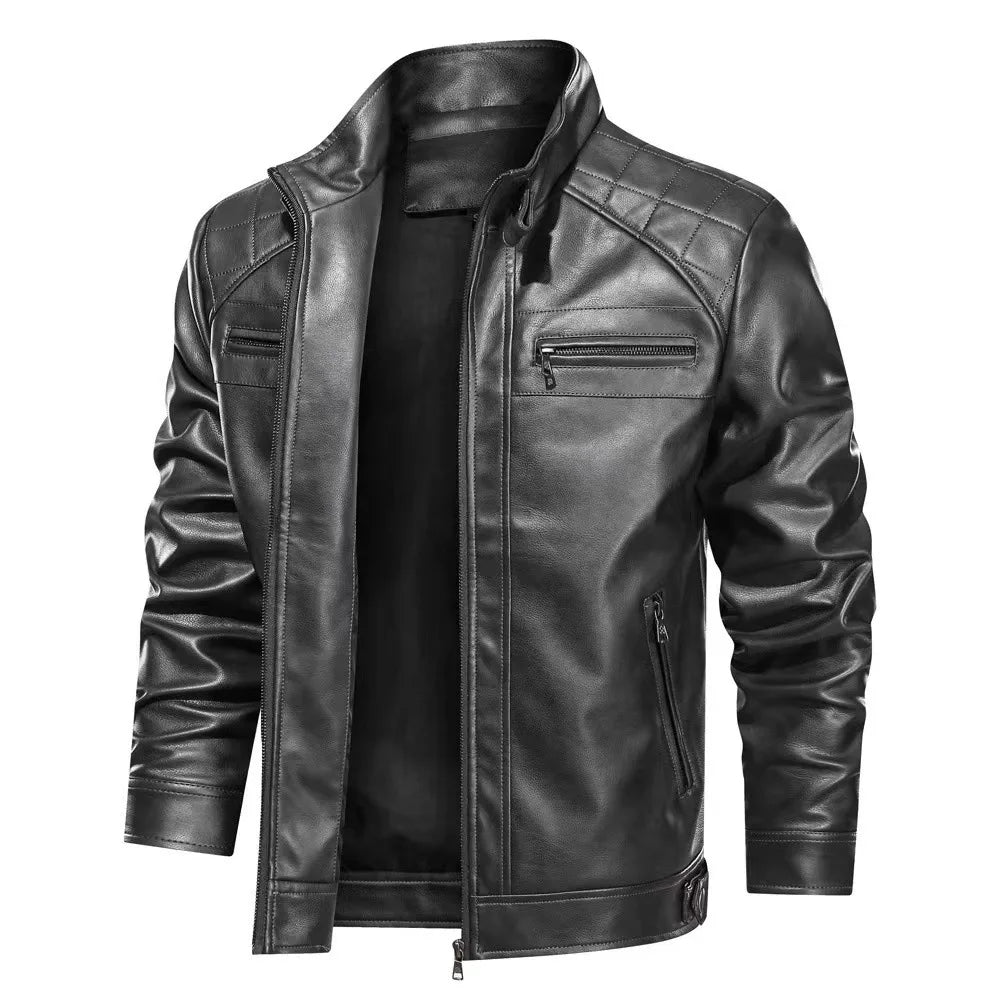 Biker jacket with zip and zip pockets | Ideal for daily use and leisure
