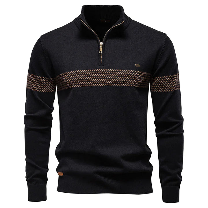 Jersey de punto con media cremallera | Comodidad y estilo moderno