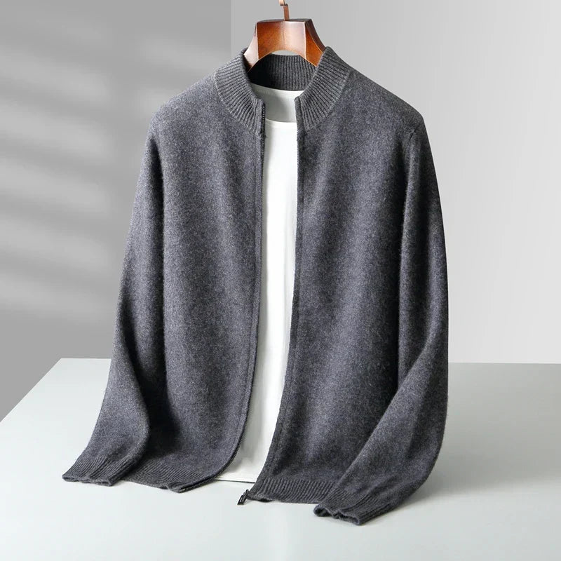Premium-Kaschmirweste mit Reißverschluss | Zeitlose Eleganz