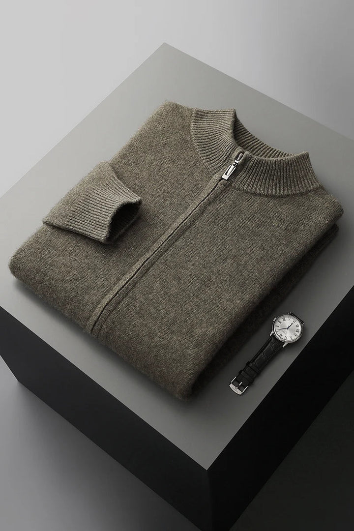 Premium-Kaschmirweste mit Reißverschluss | Zeitlose Eleganz
