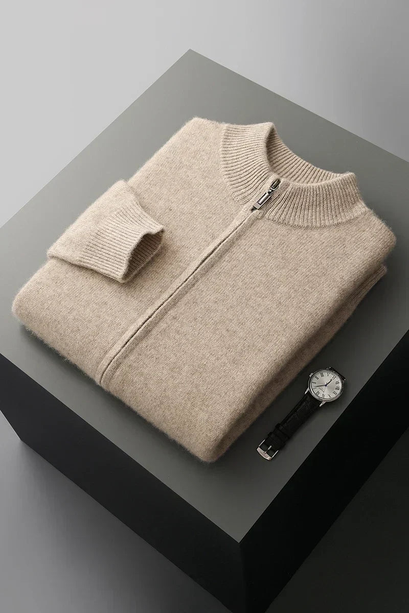 Premium-Kaschmirweste mit Reißverschluss | Zeitlose Eleganz