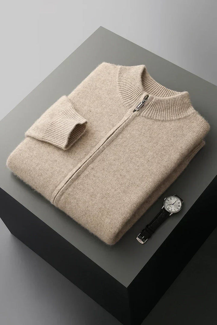 Premium-Kaschmirweste mit Reißverschluss | Zeitlose Eleganz