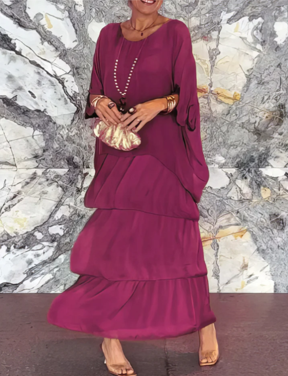 Lara | Abito lungo elegante e fluido