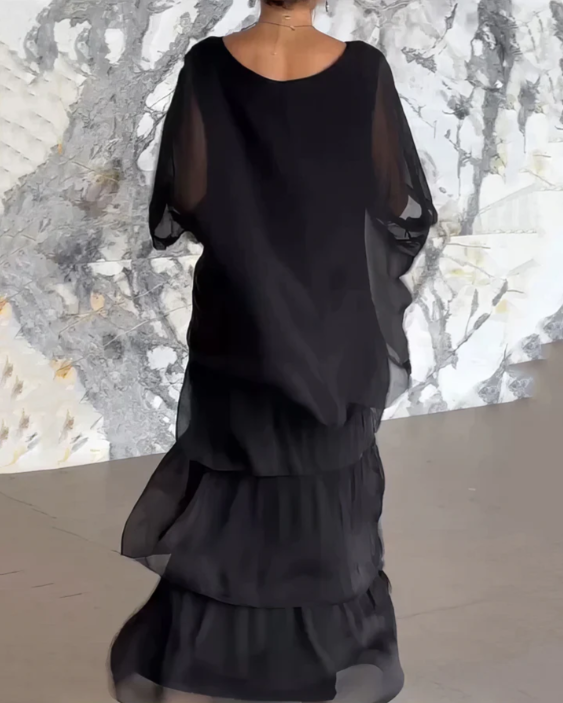 Lara | Abito lungo elegante e fluido