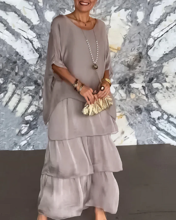 Lara | Abito lungo elegante e fluido