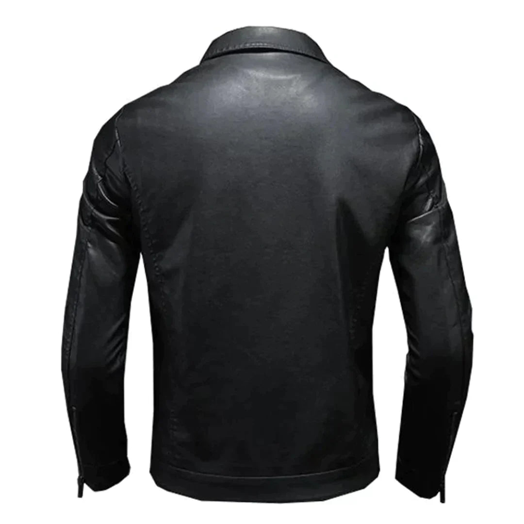 Motorradjacke mit Reißverschluss und Vordertaschen | Ideal zum Fahren und für den täglichen Gebrauch