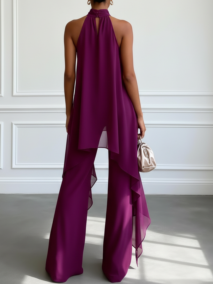 Viola | Elegante completo con top all’americana e pantaloni
